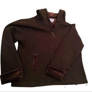 Pacer Black Hooded Zip Up Jacket Size PL